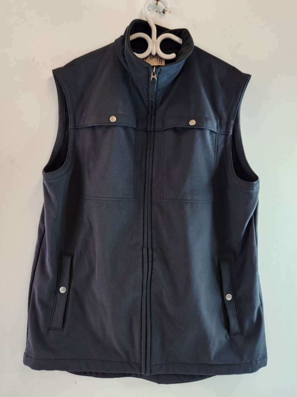 Duluth Trading Co. Black Polyester Vest Men's Large / Tall